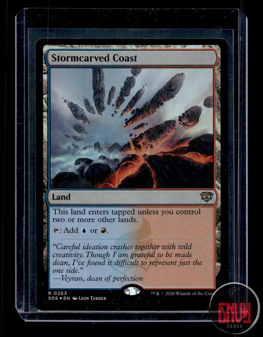 Stormcarved Coast Lightly Played 263 Rare Secrets of Strixhaven Foil