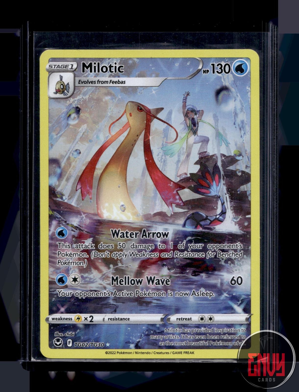 Milotic NM TG02/TG30 TG Silver Tempest Trainer Gallery Pokemon Holo