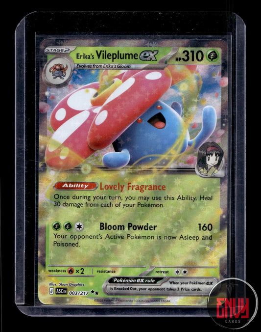 Erika's Vileplume ex Near Mint 003/217 Double Rare Ascended Heroes Pokemon