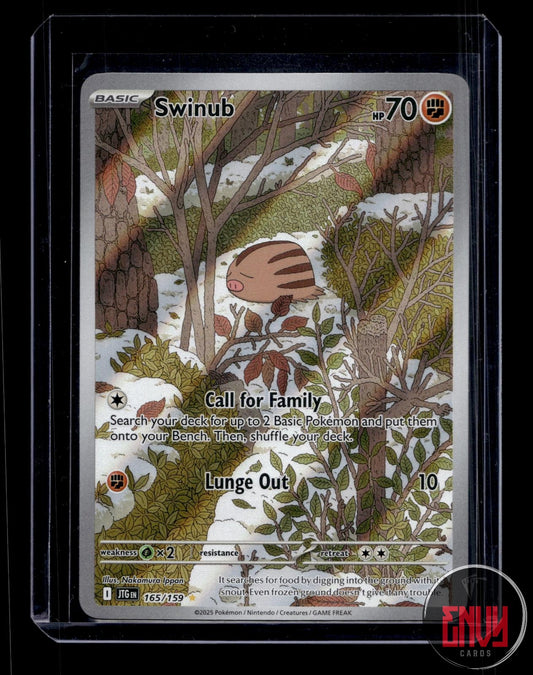 Swinub Near Mint 165/159 Illustration Rare Journey Together Pokemon