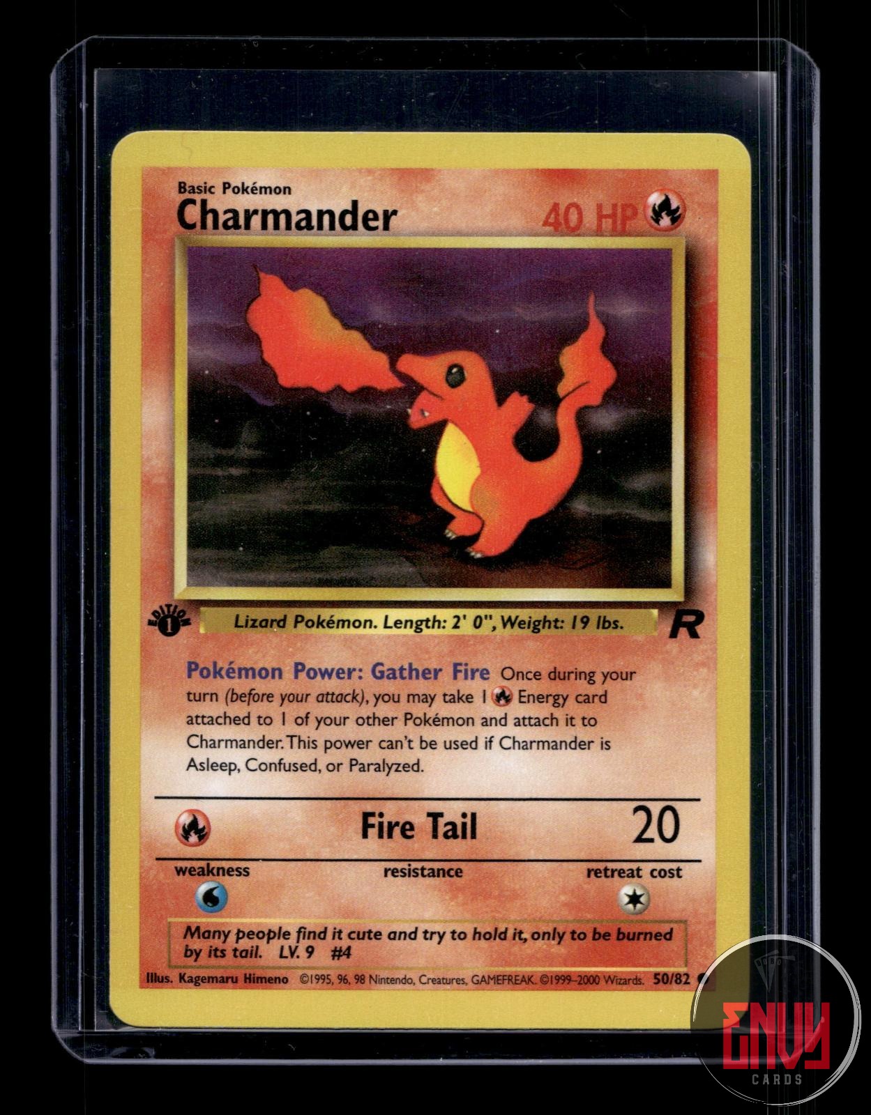 Charmander Lightly Played 50/82 Common Team Rocket Pokemon 1st Edition