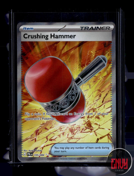 Crushing Hammer Near Mint 105/084 Ultra Rare Pitch Black Pokemon Holo