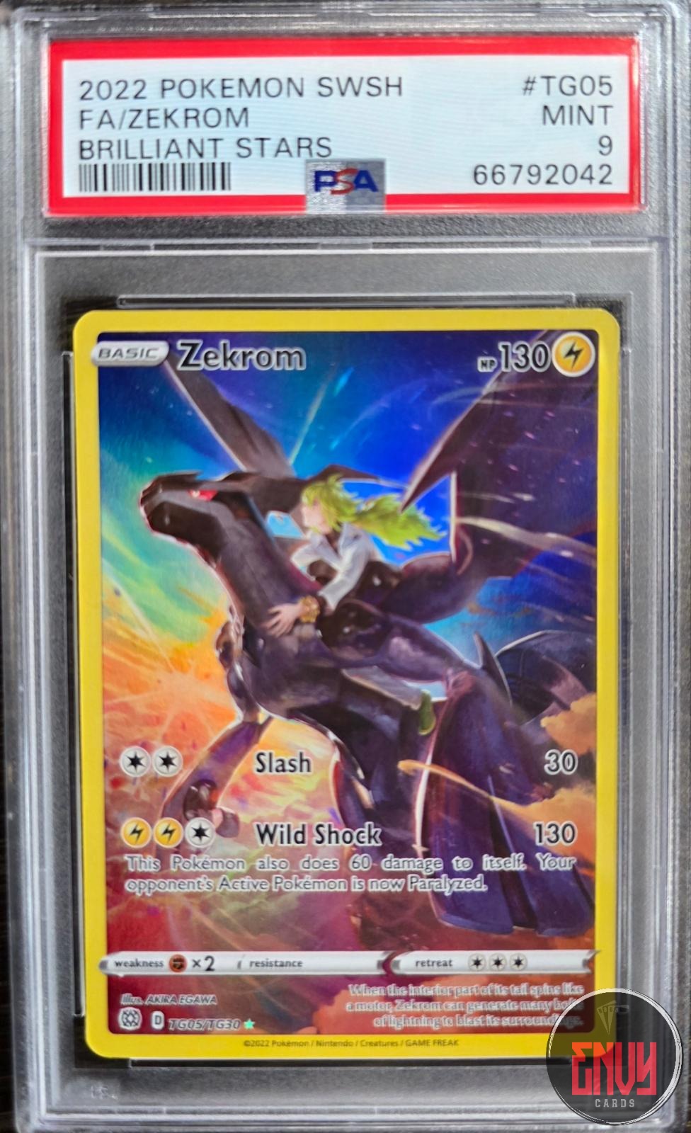 Zekrom Tg05 Brilliant Stars Pokemon PSA 9