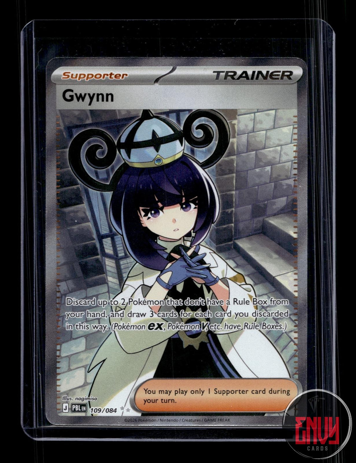 Gwynn NM 109/084 UR Pitch Black Pokemon Holo
