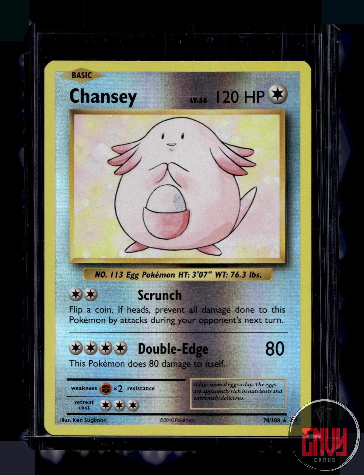 Chansey Near Mint 70/108 Rare Evolutions Pokemon Reverse Holo
