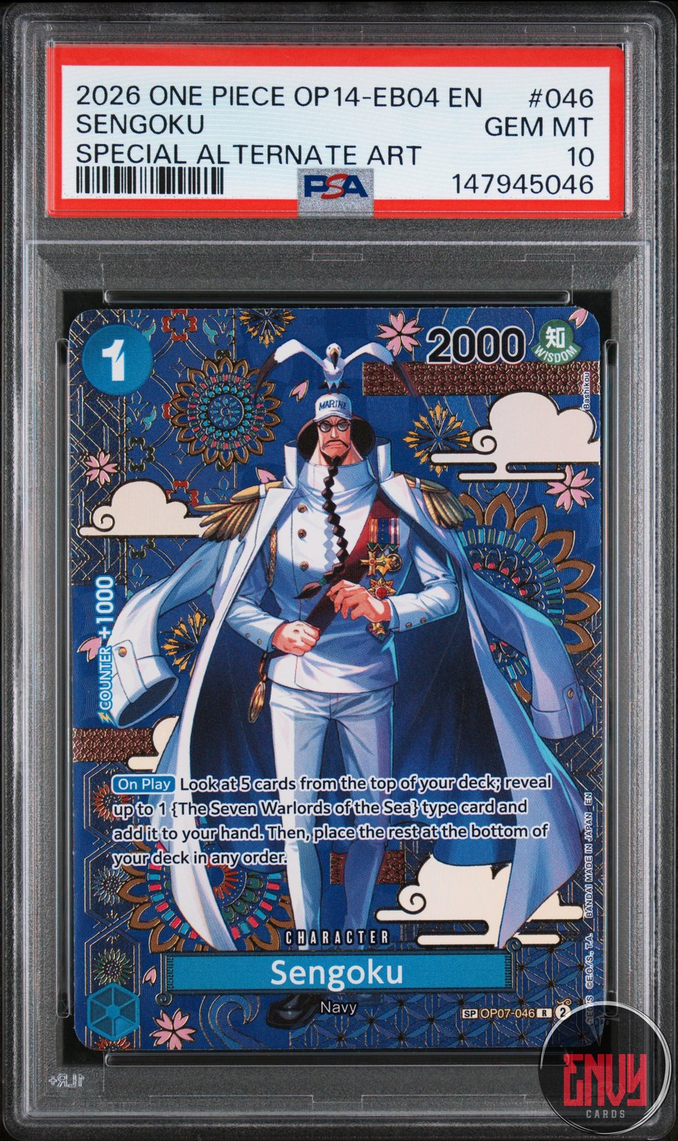 Sengoku 046 Special Alternate Art One Piece PSA 10