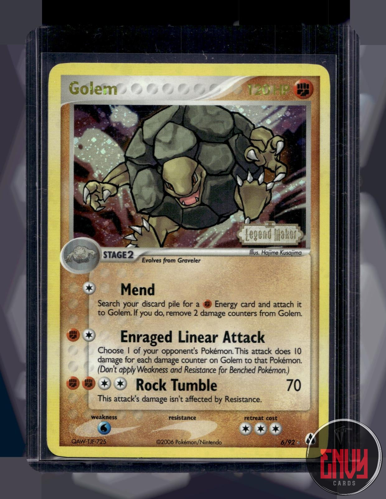 Golem Moderately Played 6/92 Rare Legend Maker Pokemon Reverse Holo