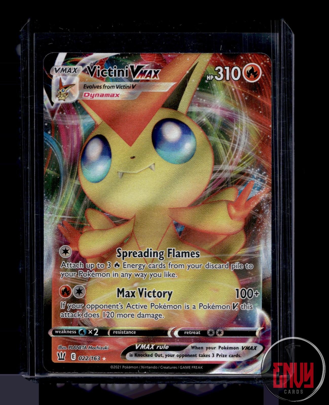 Victini VMAX Near Mint 022/163 VMAX Rare Battle Styles Pokemon Holo