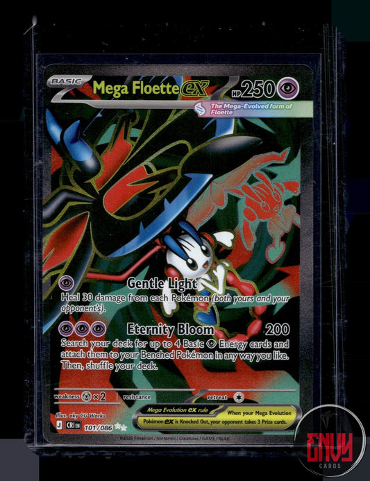 Mega Floette ex Near Mint 101/086 Ultra Rare ME04: Chaos Rising Pokemon