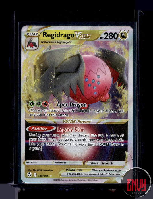 Regidrago VSTAR Near Mint 136/195 VSTAR Rare Silver Tempest Pokemon