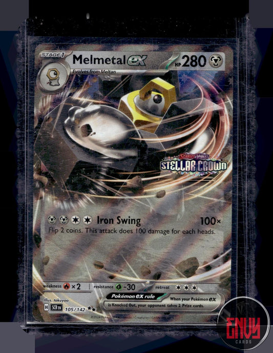 Melmetal ex (Stellar Crown Stamped) NM 105/142 MCAP Pokemon