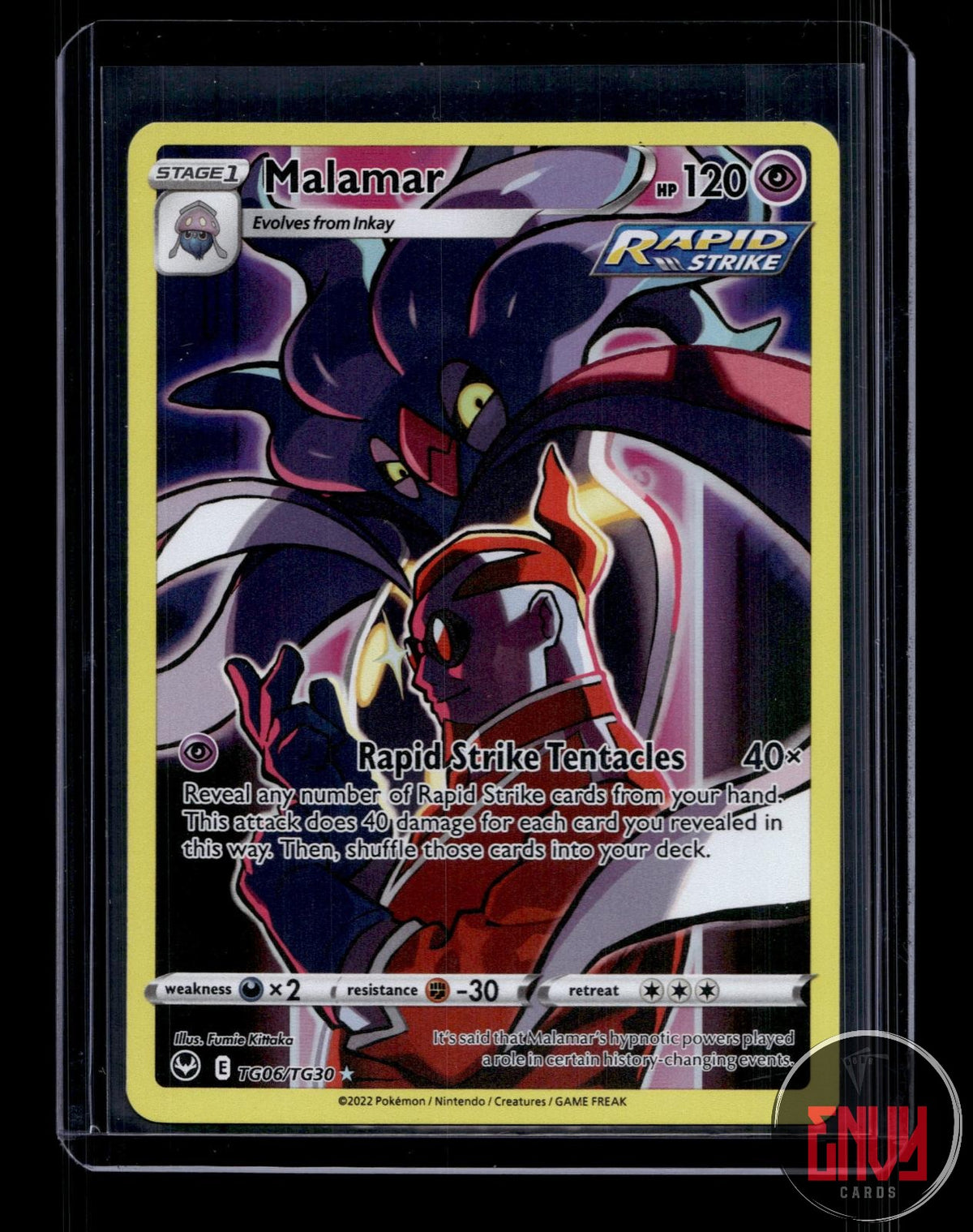 Malamar NM TG06/TG30 TG Silver Tempest Trainer Gallery Pokemon Holo
