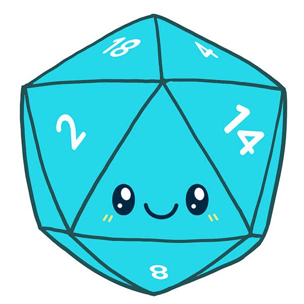 Squishable - Squishable - D20 Blue Dice Plush