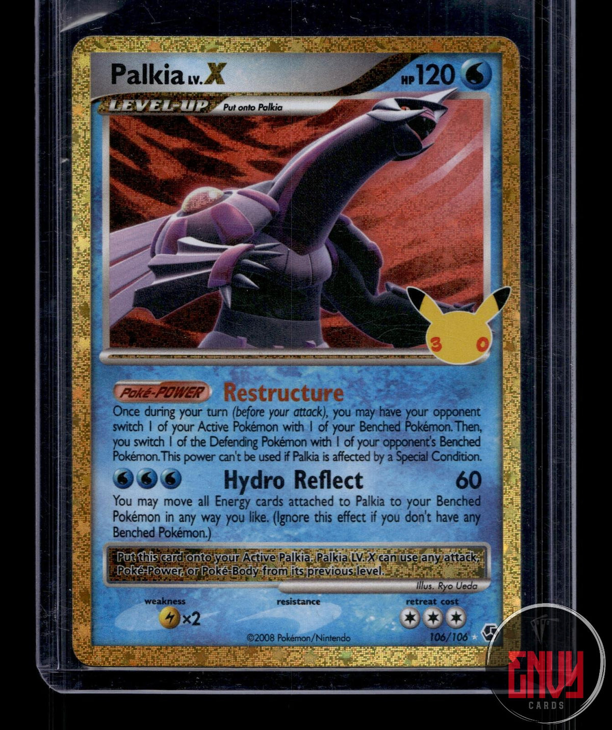 Palkia LV.X NM 106/106 ME: 30th Celebration Classic Collection Pokemon Holo