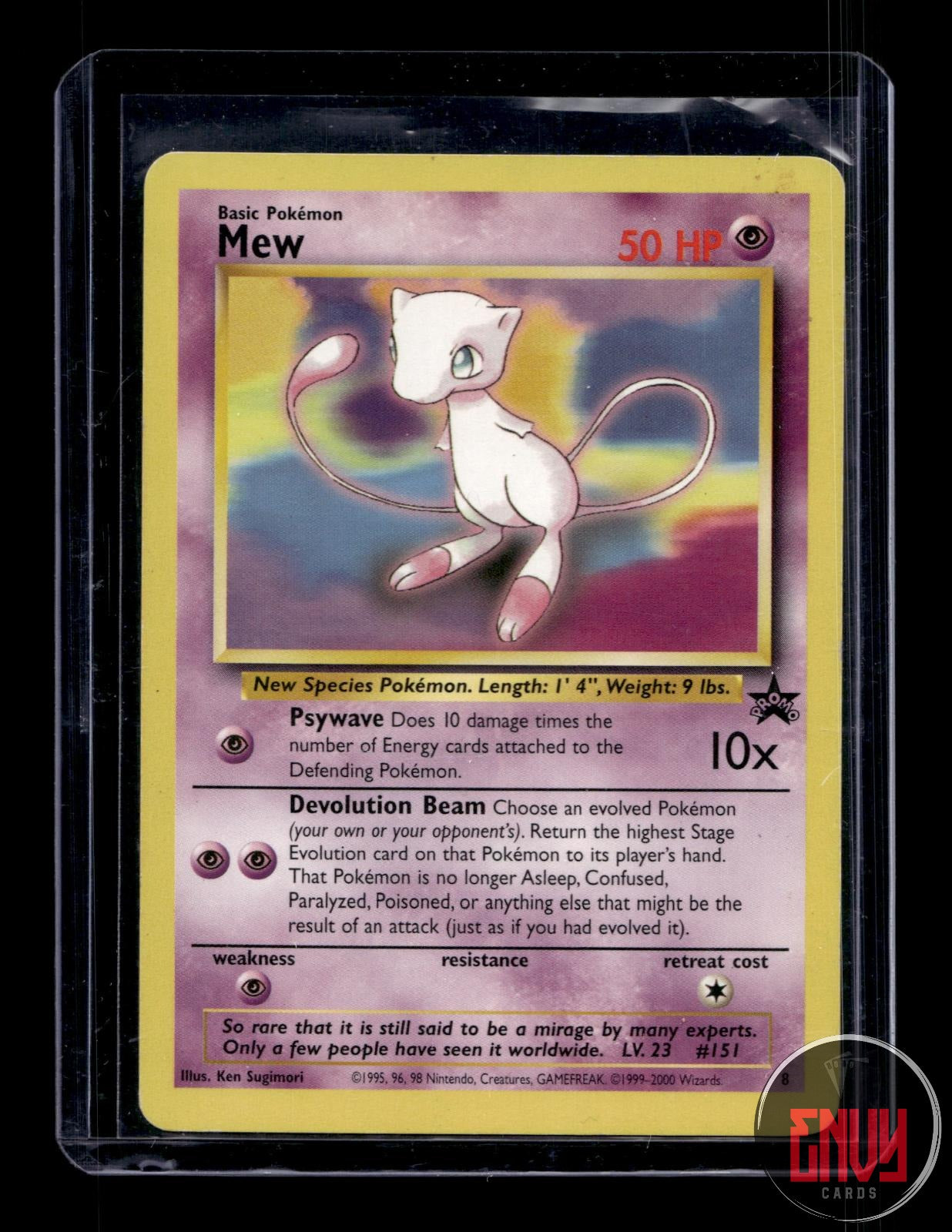 Mew Moderately Played 8 Promo Wizards Black Star Promos Pokemon