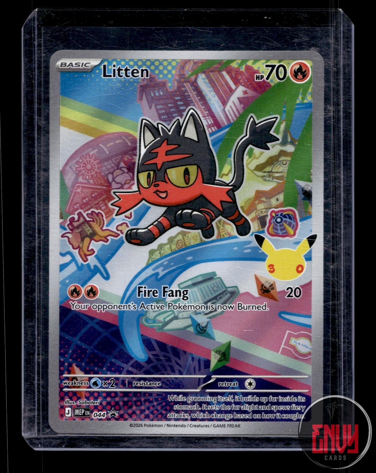 Litten Near Mint 044 Promo ME: Mega Evolution Promo Pokemon