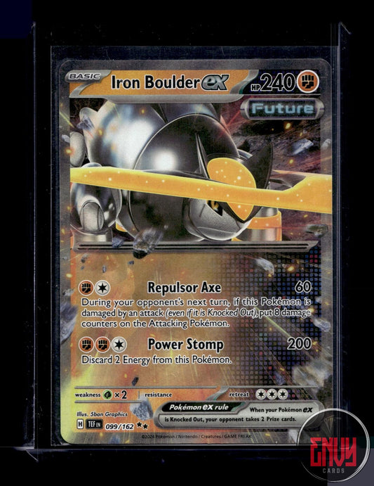 Iron Boulder ex Near Mint 099/162 Double Rare Temporal Forces Pokemon