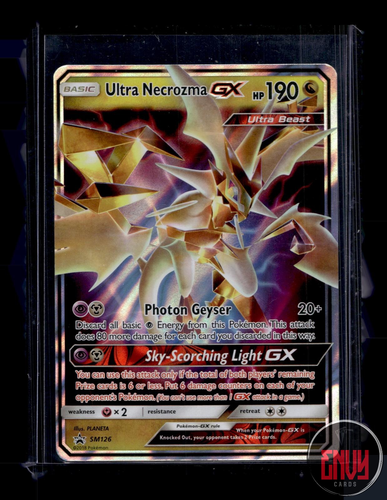 Ultra Necrozma GX - Near Mint SM126 Promo Sun & Moon Promo Pokemon Holo