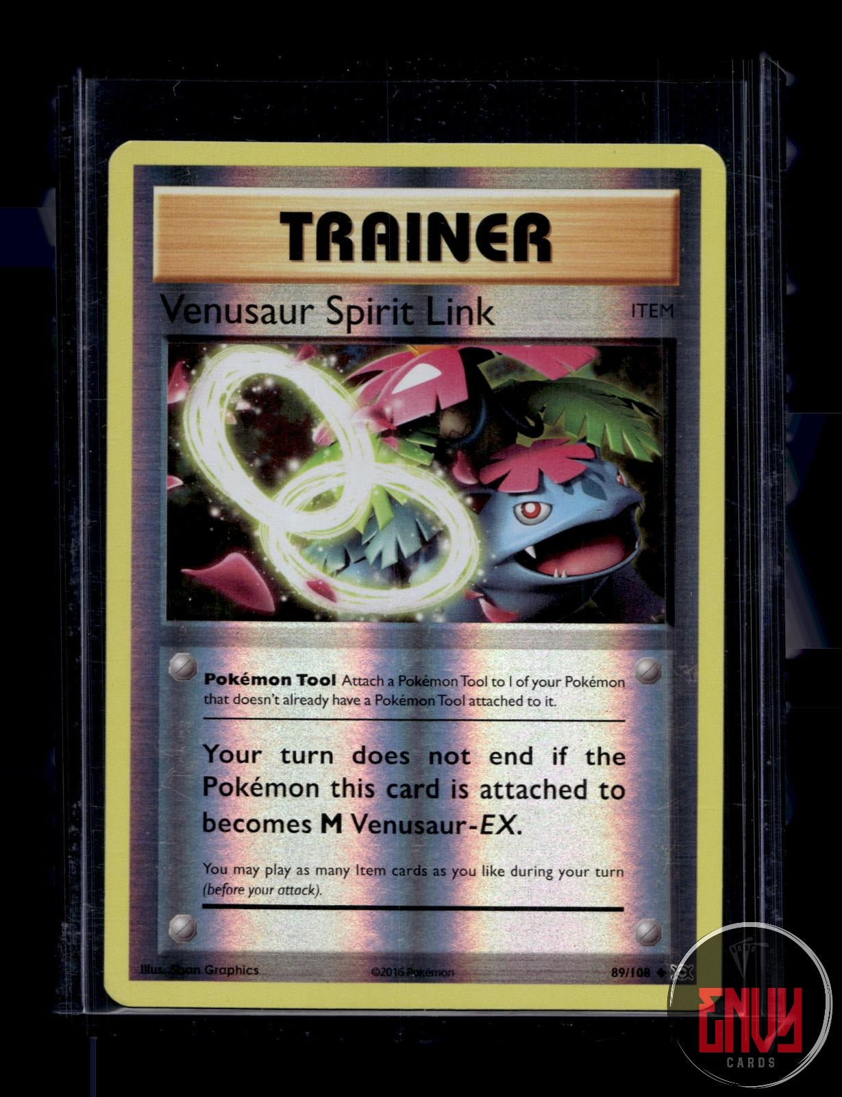 Venusaur Spirit Link Near Mint 89/108 Uncommon Evolutions Pokemon Reverse Holo