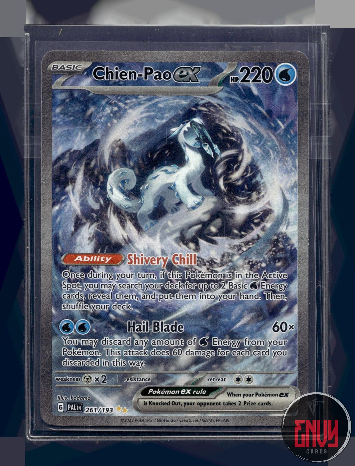 Chien-Pao ex NM 261/193 Special Illustration Rare Paldea Evolved Pokemon Holo