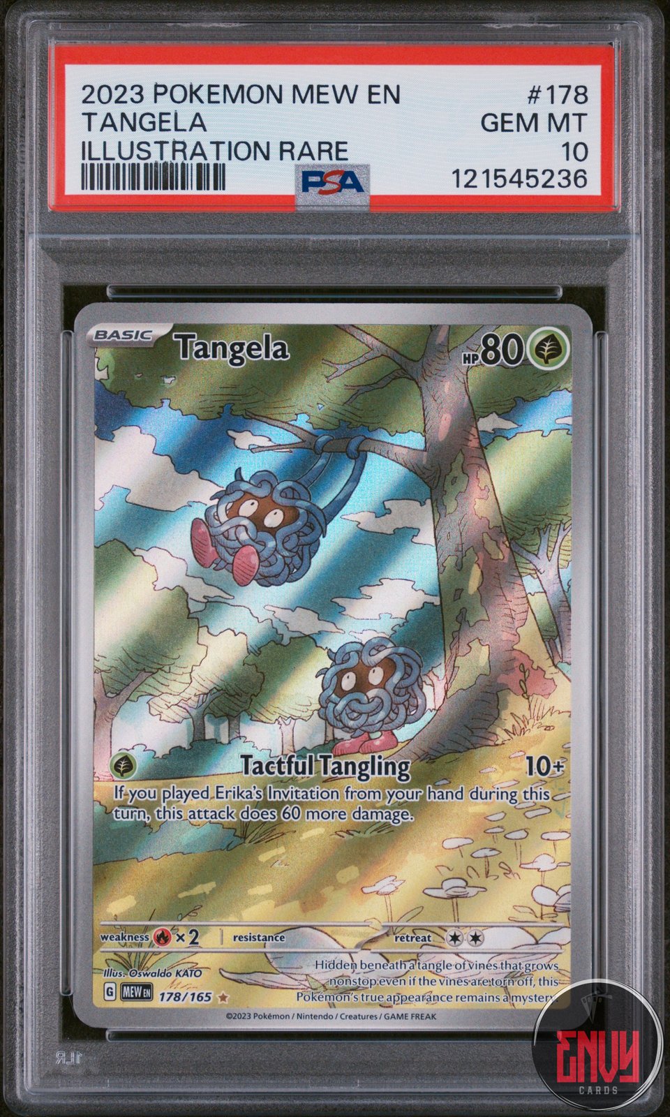 Tangela 178/165 Illustration Rare 151 Pokemon PSA 10
