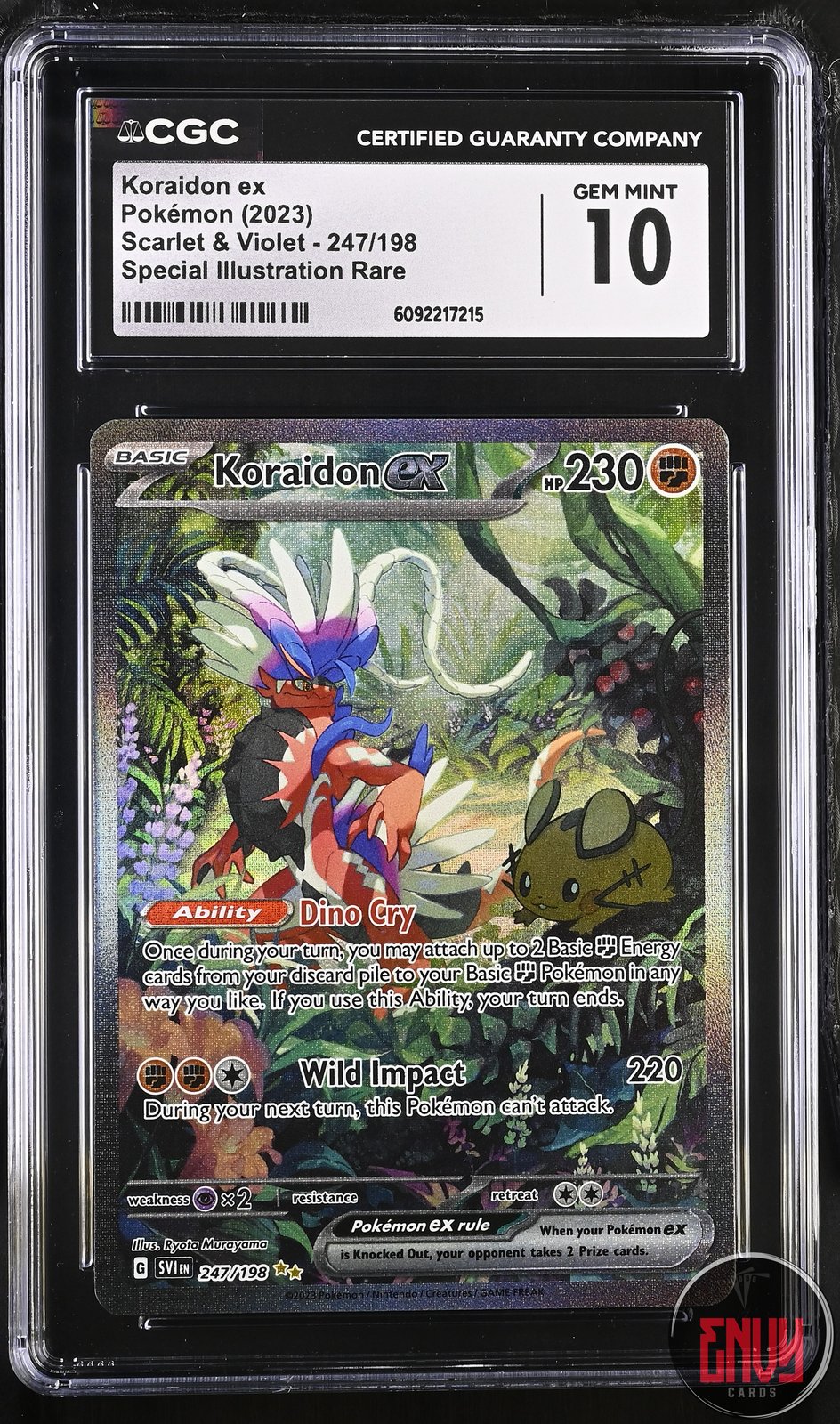 Koraidon EX 247/198 Special Illustration Rare Pokemon CGC 10 Gem Mint