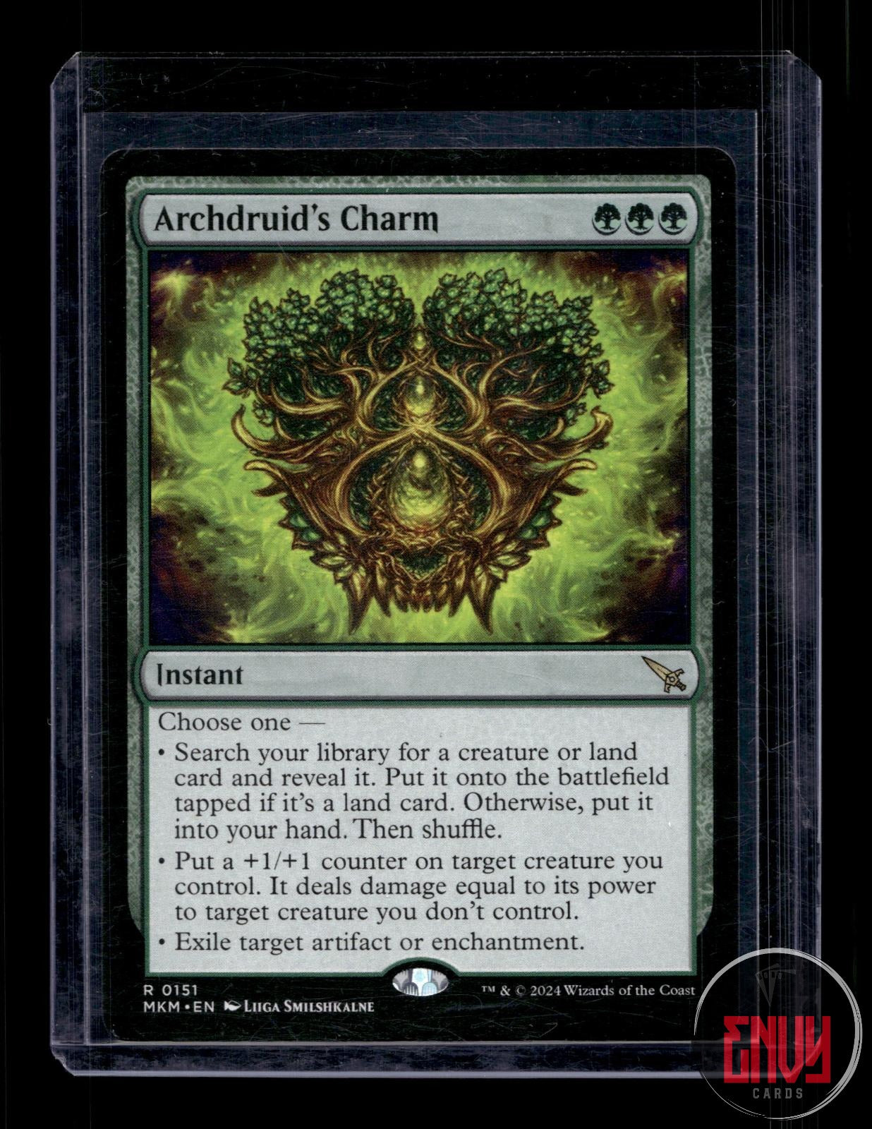 Archdruid's Charm NM 151 Rare Murders at Karlov Manor Magic: The Gathering