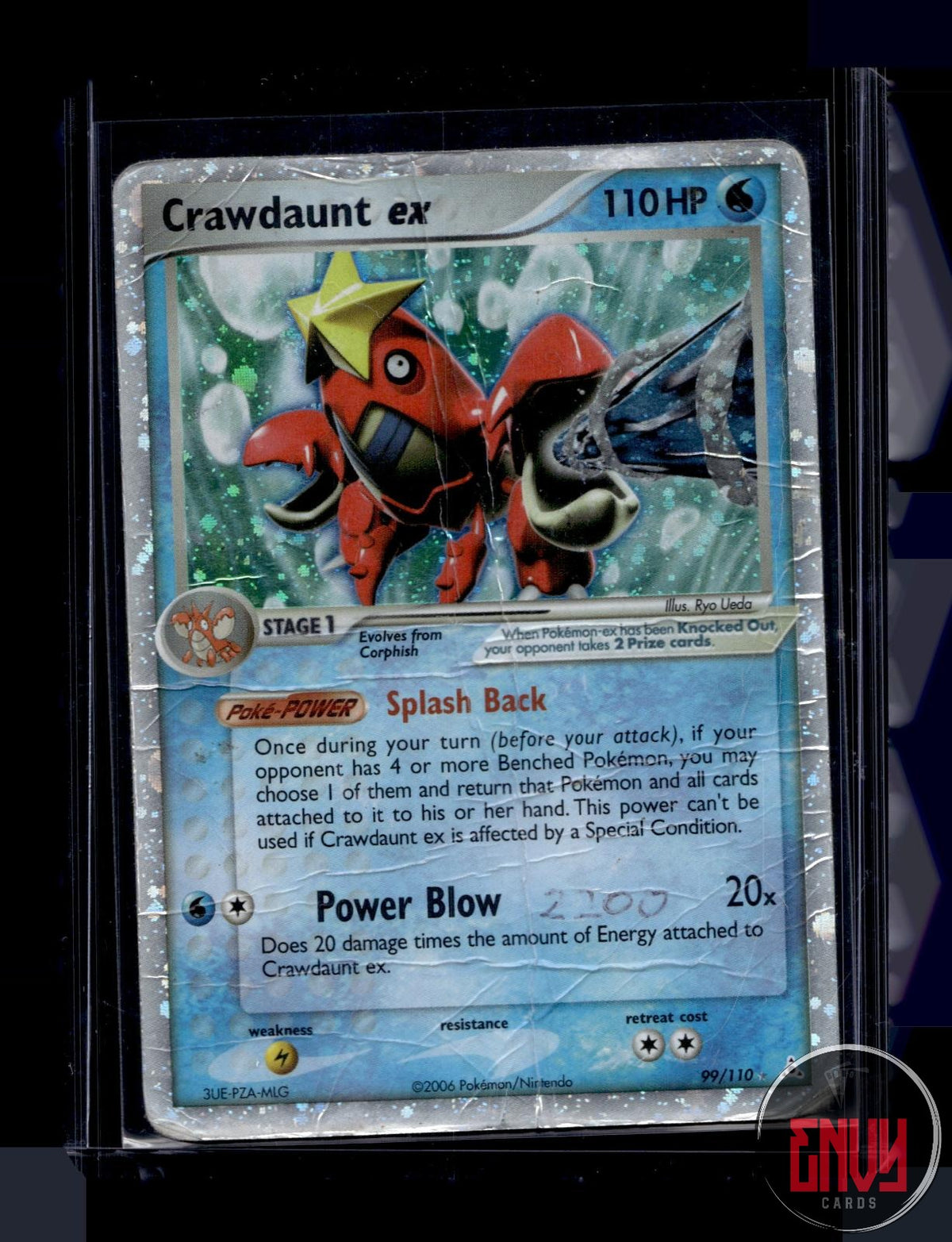 Crawdaunt ex DMG 99/110 UR Holon Phantoms Pokemon Holo