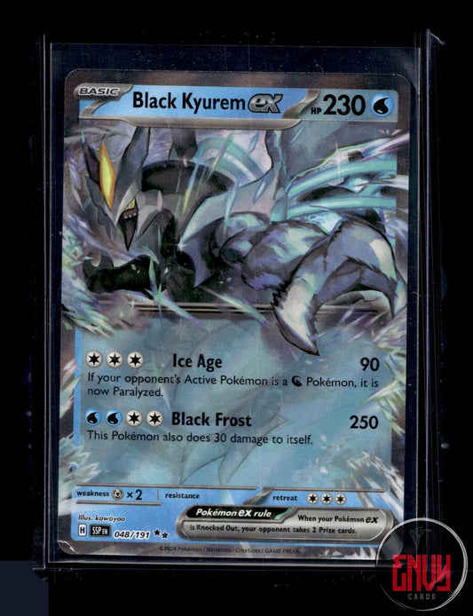 Black Kyurem ex Near Mint 048/191 Double Rare Surging Sparks Pokemon