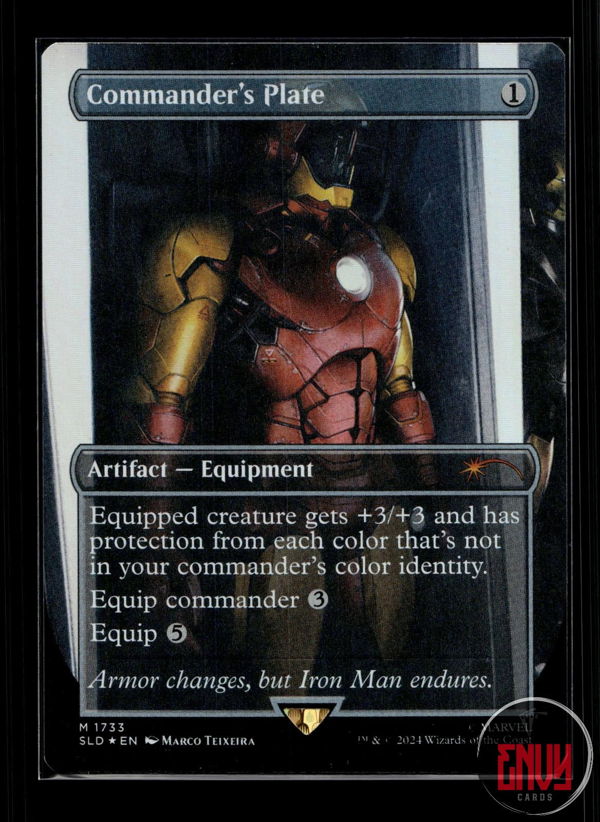 Commander's Plate (1733) (Rainbow Foil) NM 1733 Mythic Secret Lair Drop Series