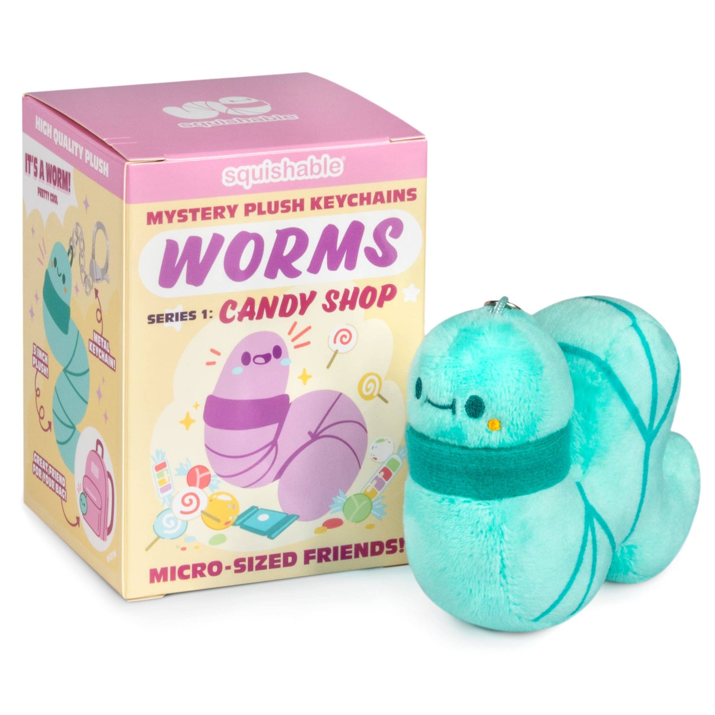 Squishable - Blind Box Micro - Worm S1, Keychain
