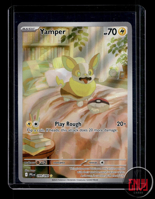 Yamper Near Mint 099/094 Illustration Rare Phantasmal Flames Pokemon