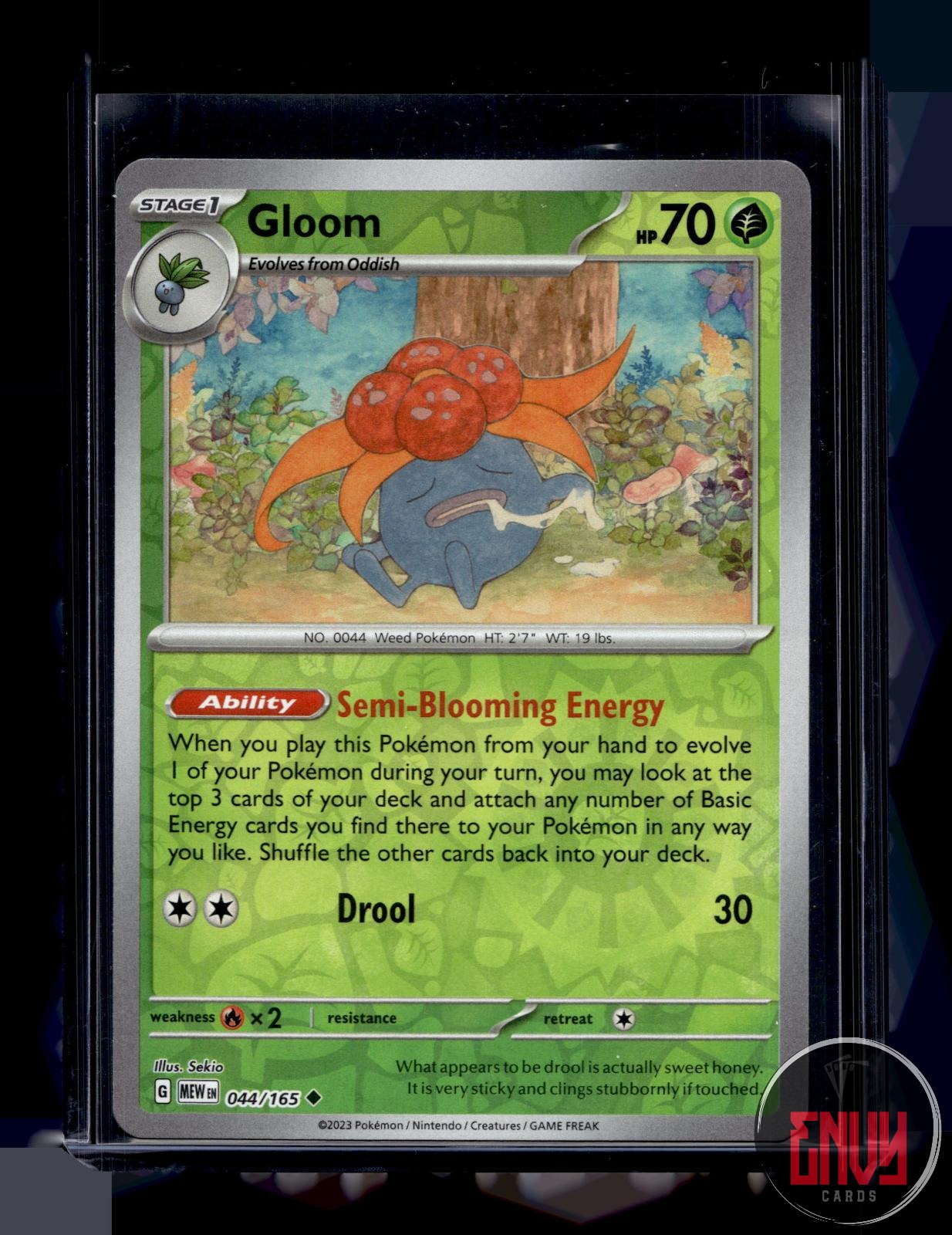 Gloom Near Mint 044/165 Uncommon 151 Pokemon