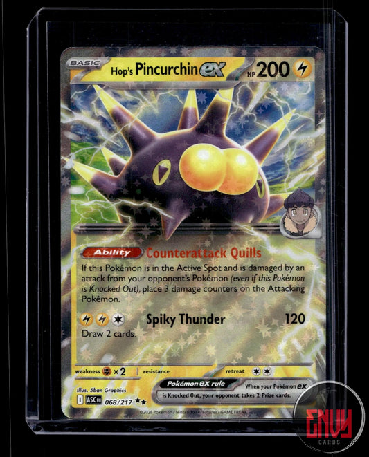 Hop's Pincurchin ex Near Mint 068/217 Double Rare Ascended Heroes Pokemon