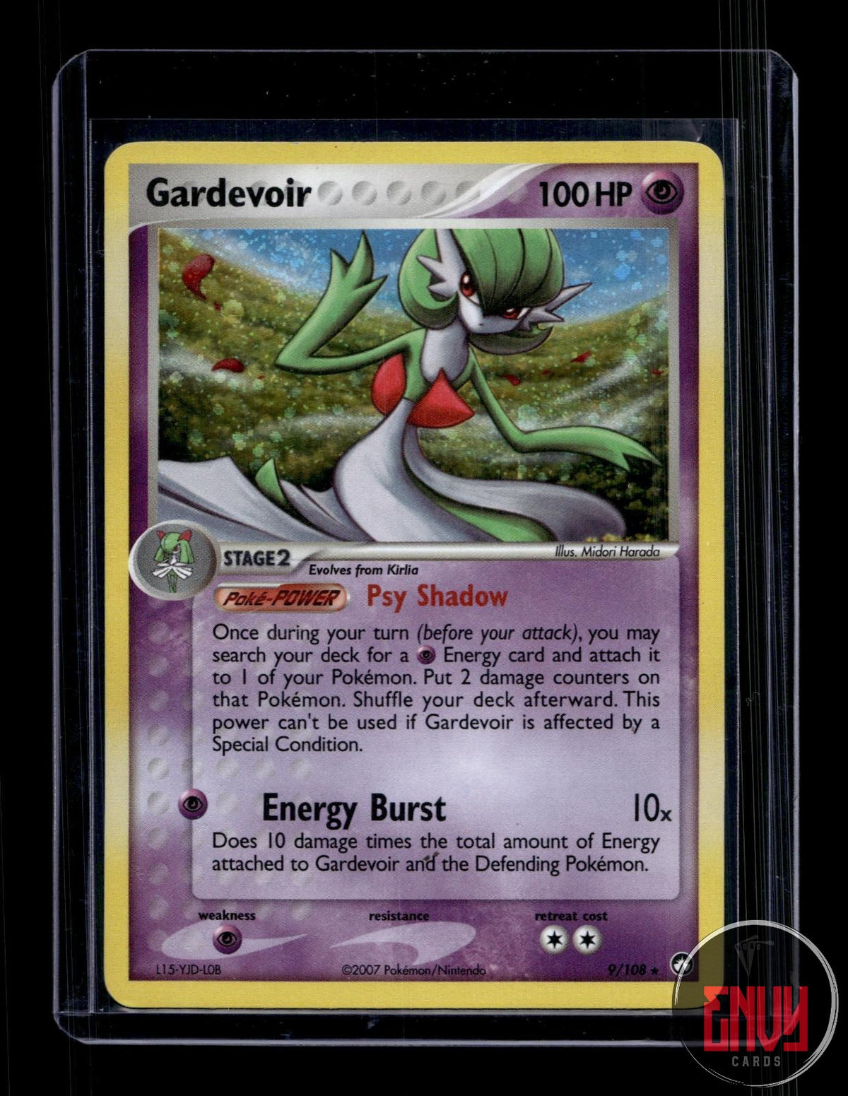 Gardevoir Lightly Played 9/108 Rare Power Keepers Pokemon Holo