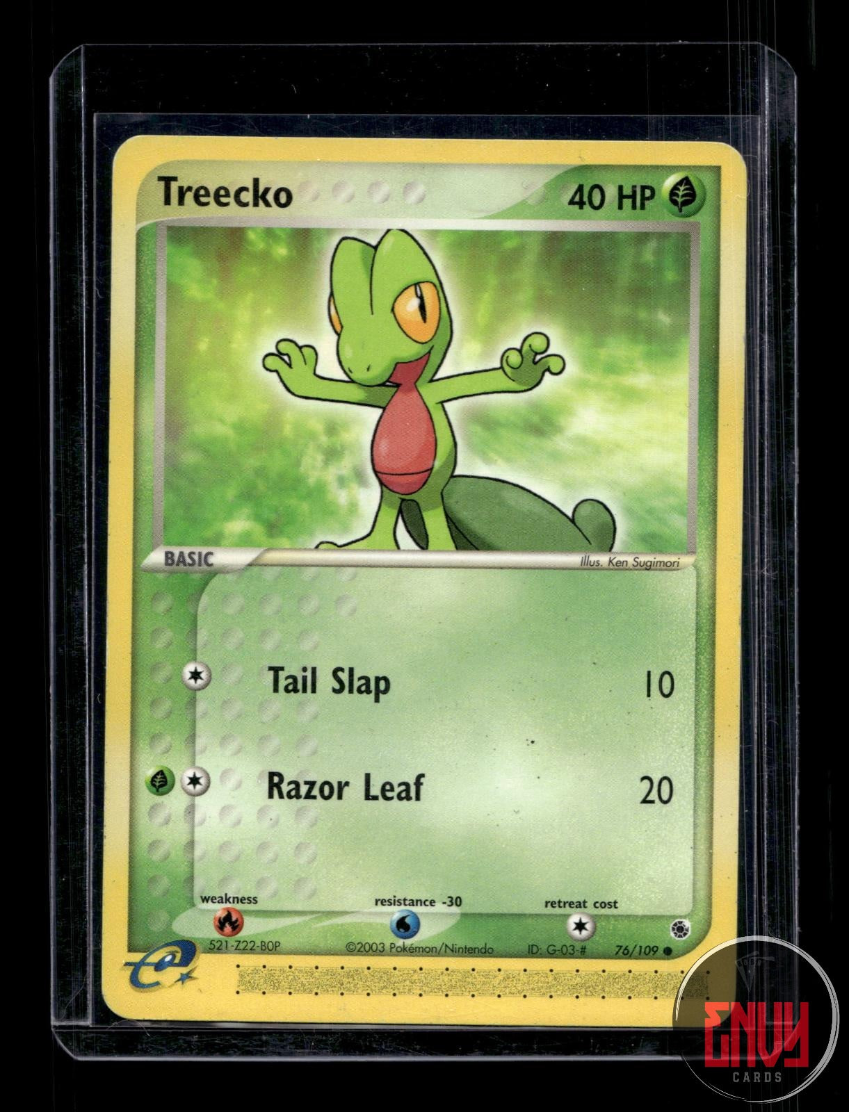 Treecko Lightly Played 76/109 Common Ruby & Sapphire Pokemon