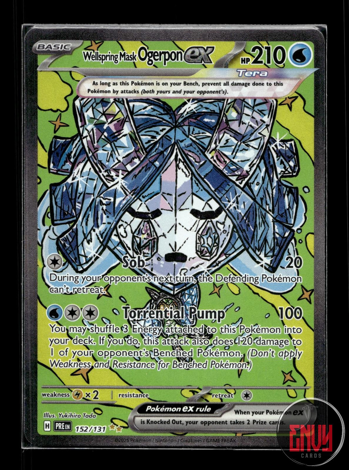 Wellspring Mask Ogerpon ex NM 152/131 SIR Prismatic Evolutions Pokemon Holo