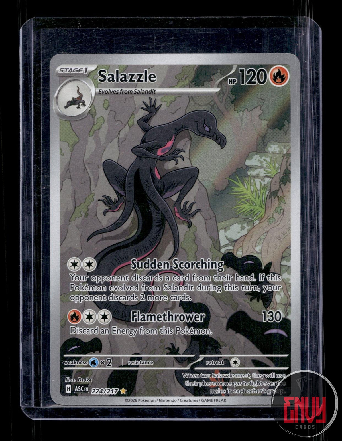 Salazzle NM 224/217 IR Ascended Heroes Pokemon Holo
