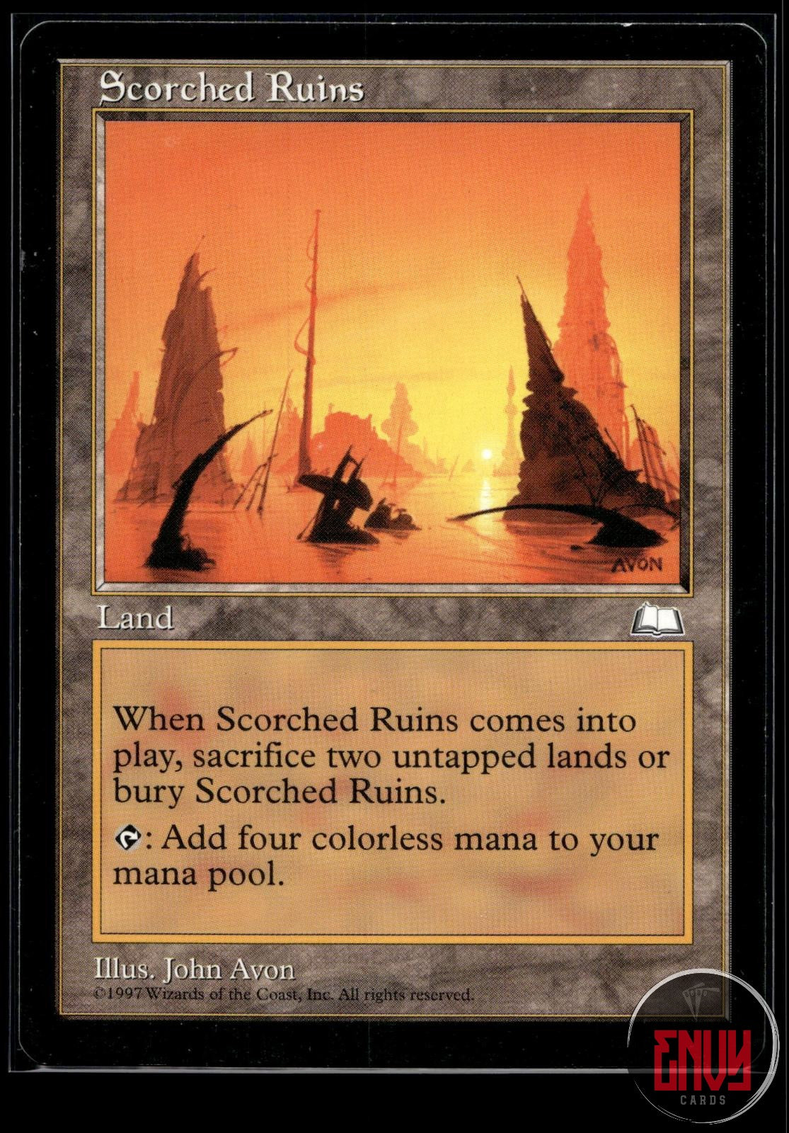 Scorched Ruins Near Mint Rare Weatherlight