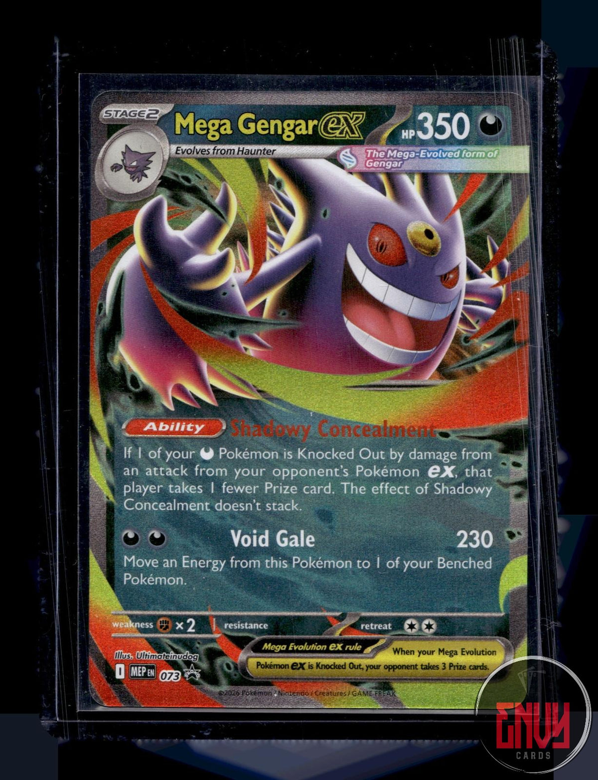 Mega Gengar ex NM 073 P ME: Mega Evolution Promo Pokemon Holo