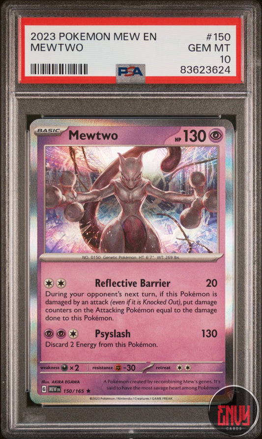 Mewtwo 150/165 151 Pokemon PSA 10