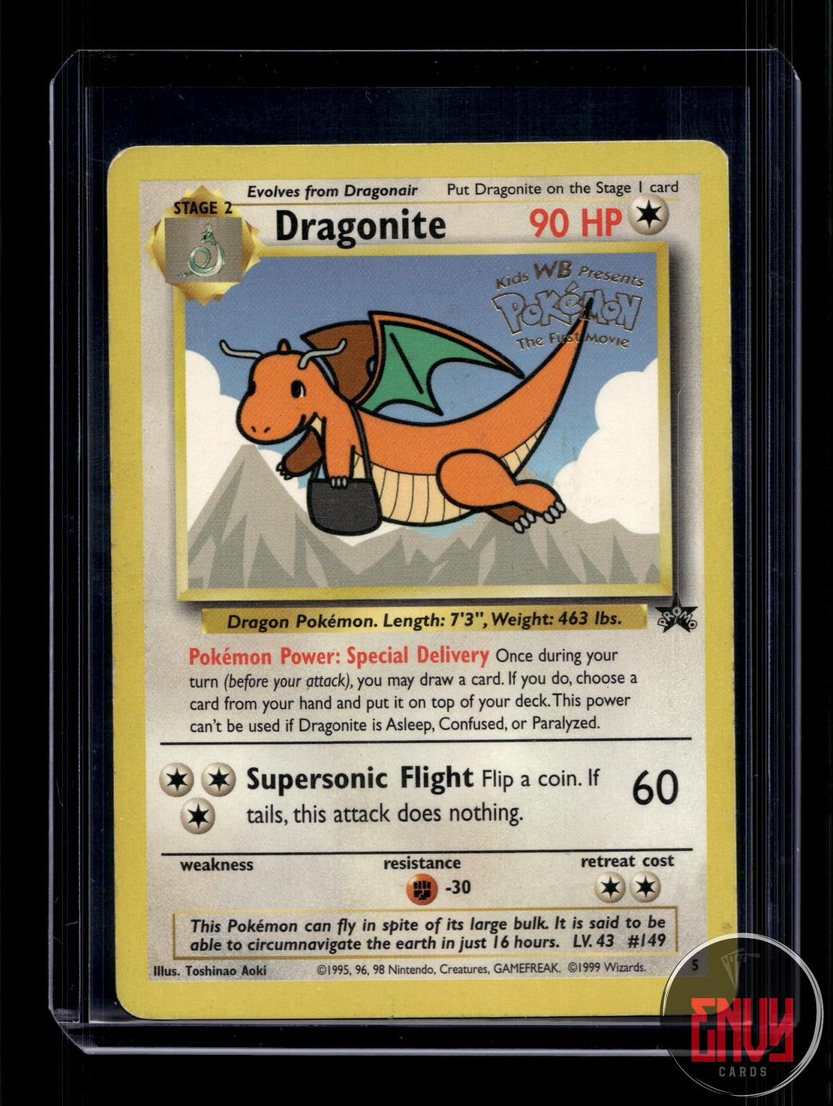 Dragonite Heavily Played 5 Promo Wizards Black Star Promos Pokemon