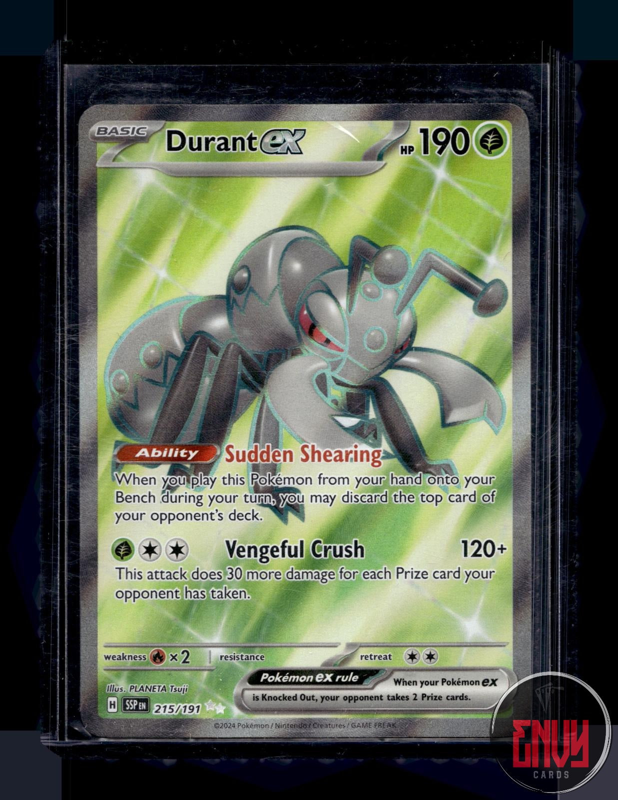 Durant ex Near Mint 215/191 Ultra Rare Surging Sparks Pokemon