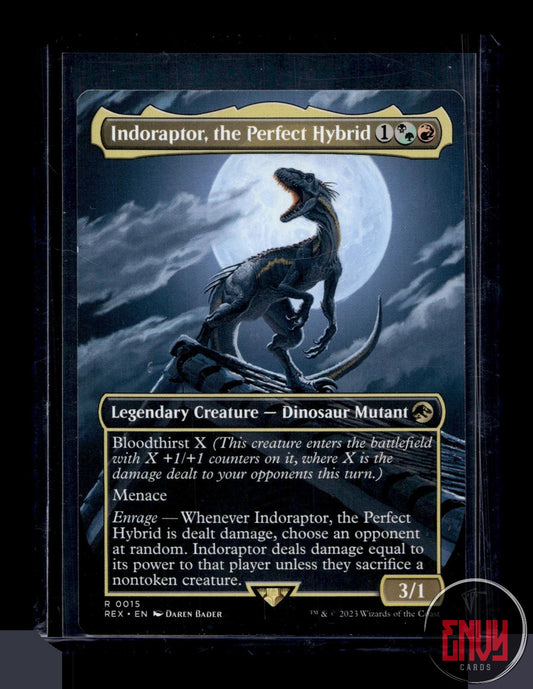 Indoraptor, the Perfect Hybrid (Borderless) LP 15 REX
