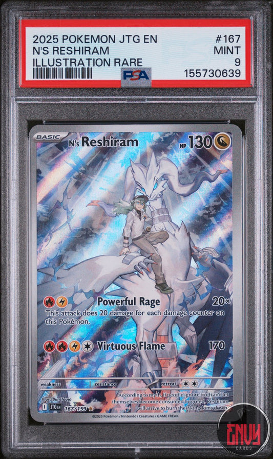 N's Reshiram 167/159 Illustration Rare Jtg En-journey Together Pokemon PSA 9