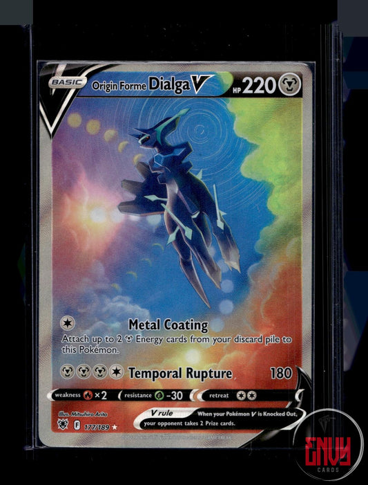 Origin Forme Dialga V Near Mint 177/189 Ultra Rare Astral Radiance Pokemon Holo