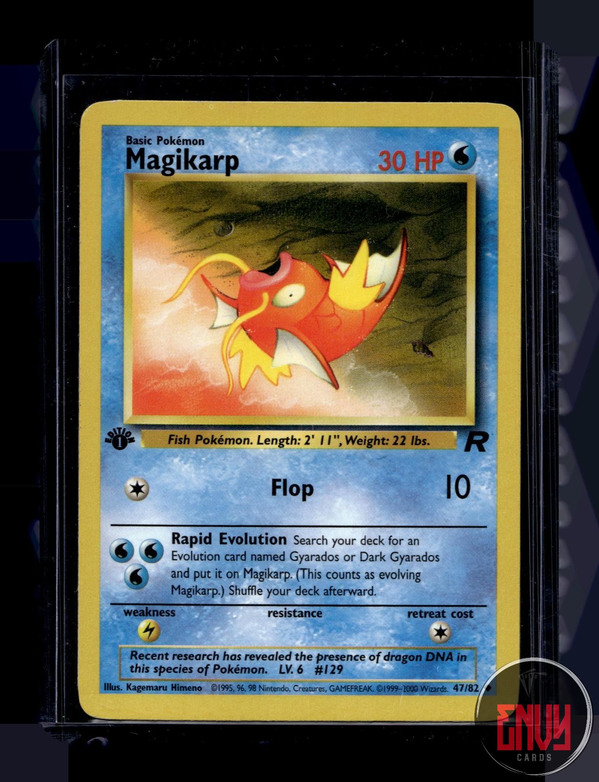 Magikarp Heavily Played 47/82 Uncommon Team Rocket Pokemon 1st Edition
