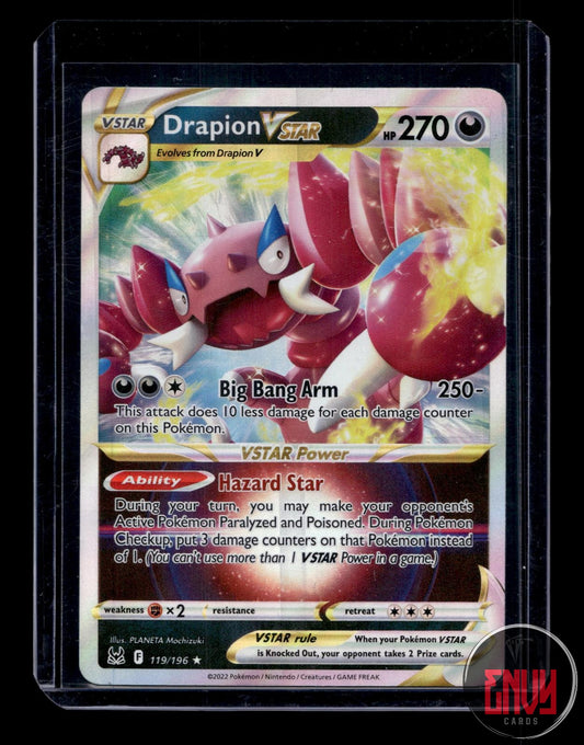 Drapion VSTAR Near Mint 119/196 VSTAR Rare Lost Origin Pokemon