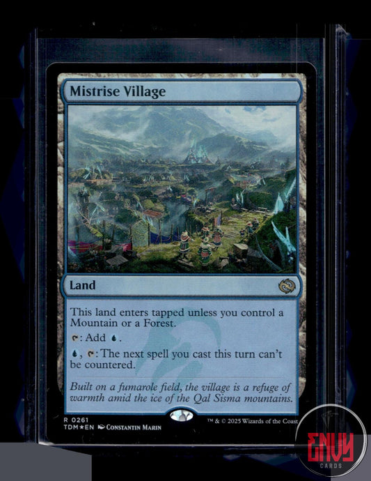 Mistrise Village NM 261 Rare Tarkir: Dragonstorm Magic: The Gathering Foil