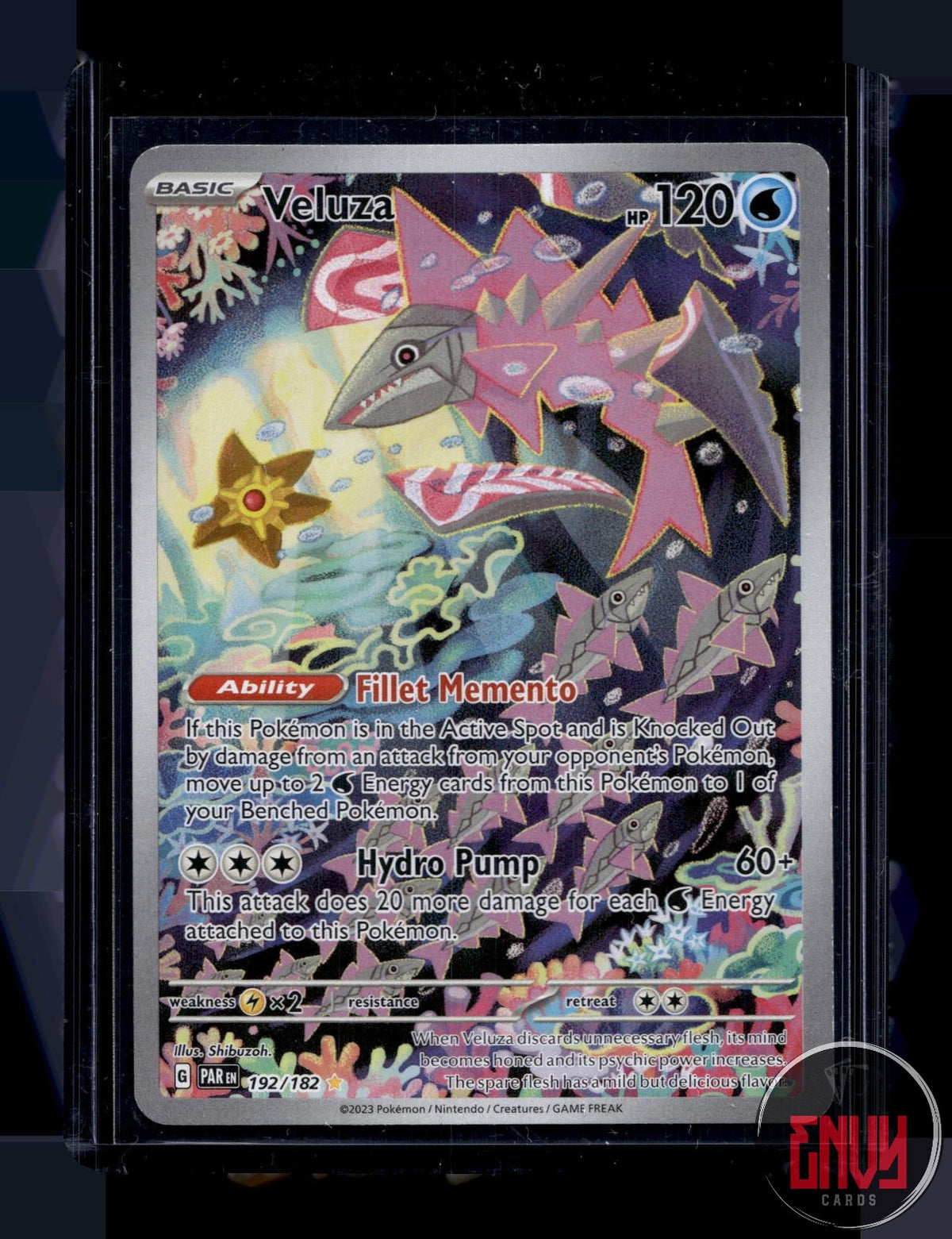 Veluza NM 192/182 IR Paradox Rift Pokemon Holo